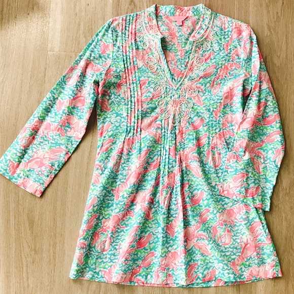 Lilly Pulitzer Sarasota Tunic Lobstah Roll - Picture 2 of 7